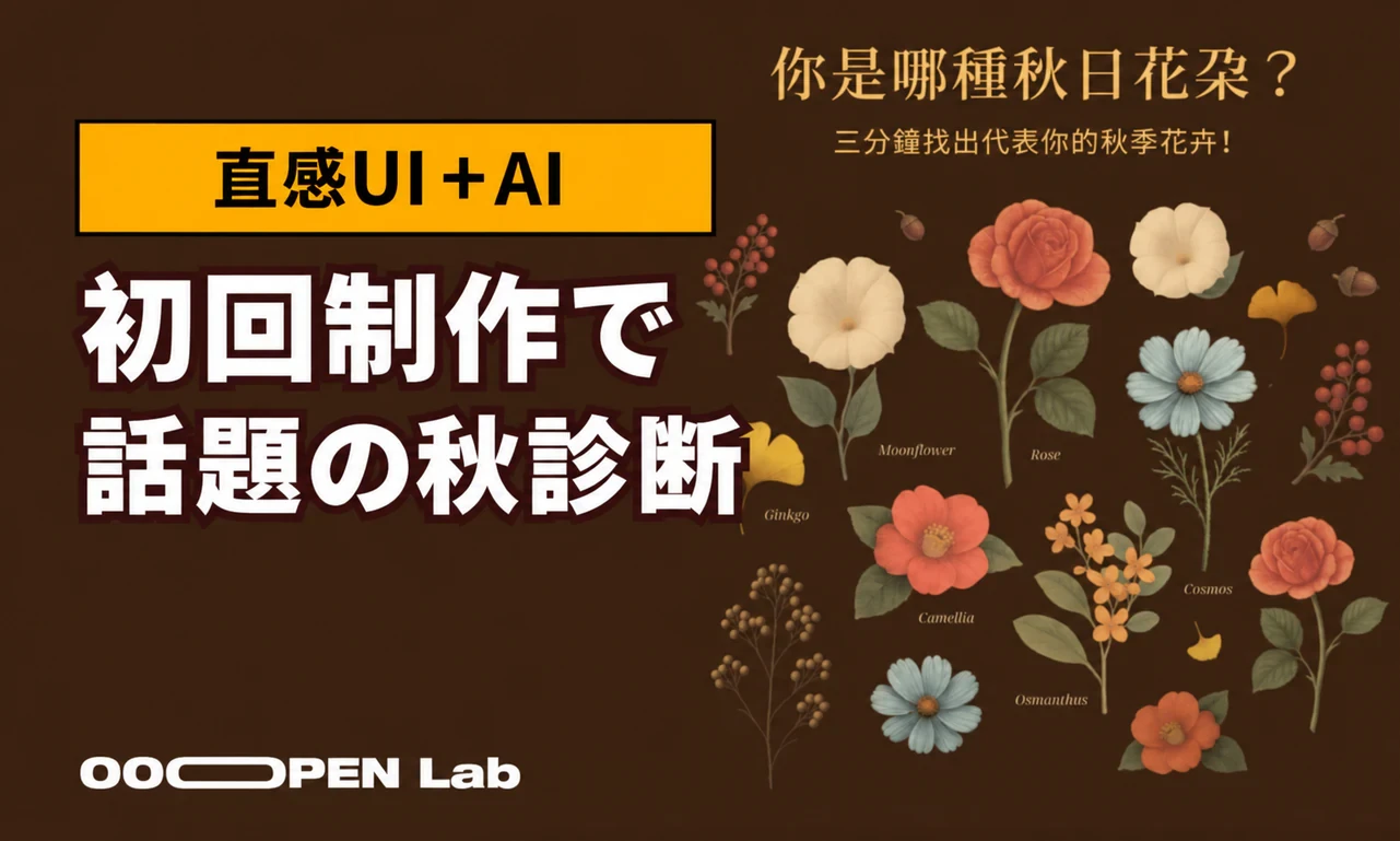 直感的なUIとAI機能で、初めてでも話題の秋テーマ心理テストに