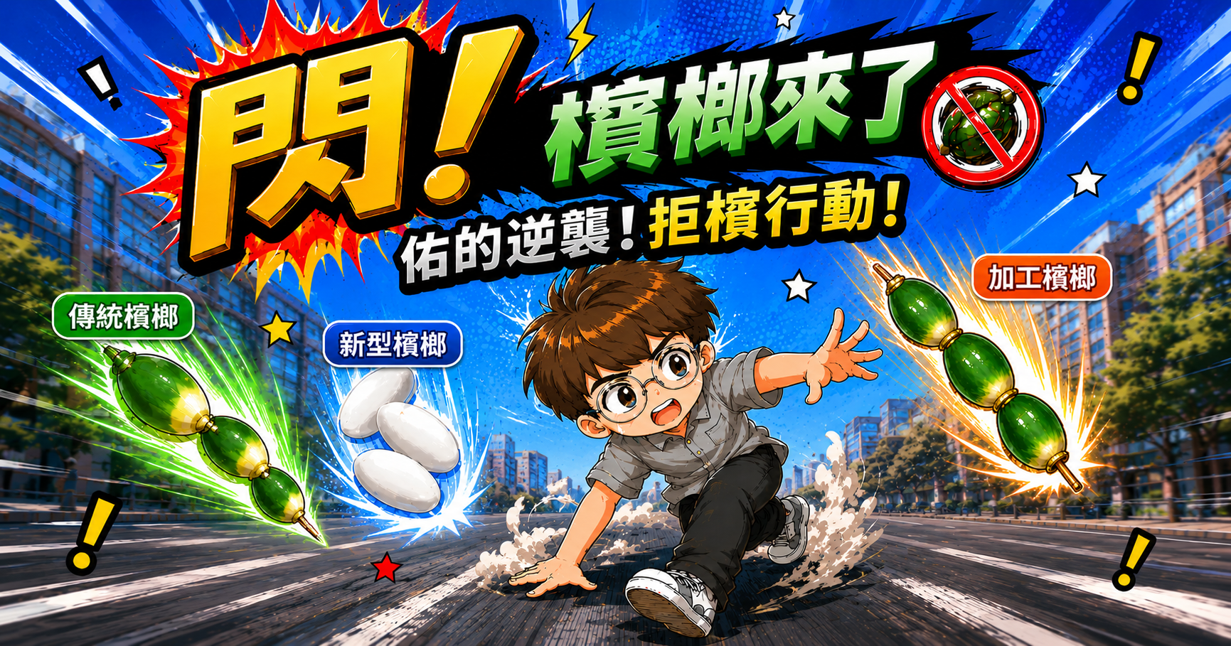 閃!檳榔來了