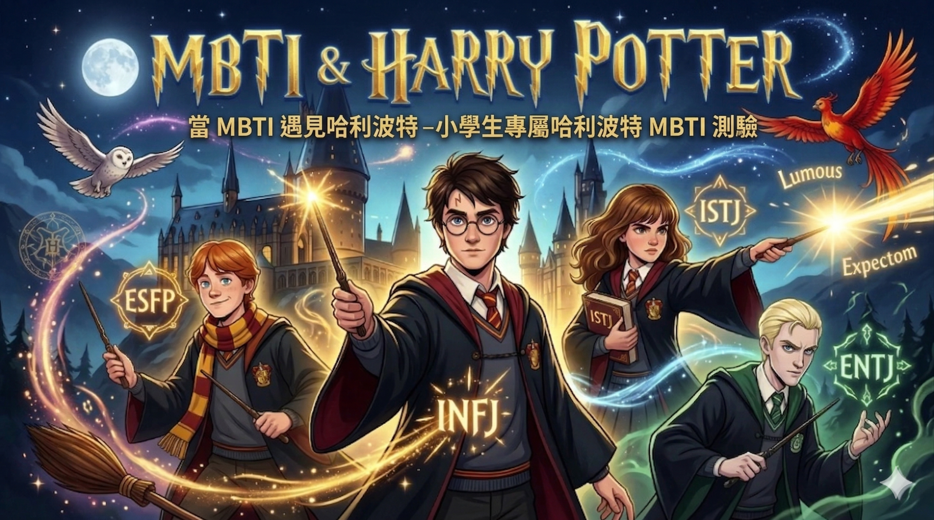 當 MBTI 遇見哈利波特-小學生專屬哈利波特 MBTI 測驗