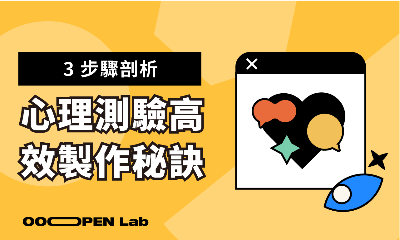多維度測驗 - 3 步驟高效製作「讓人忍不住想分享」的心理測驗｜OOOPEN Lab