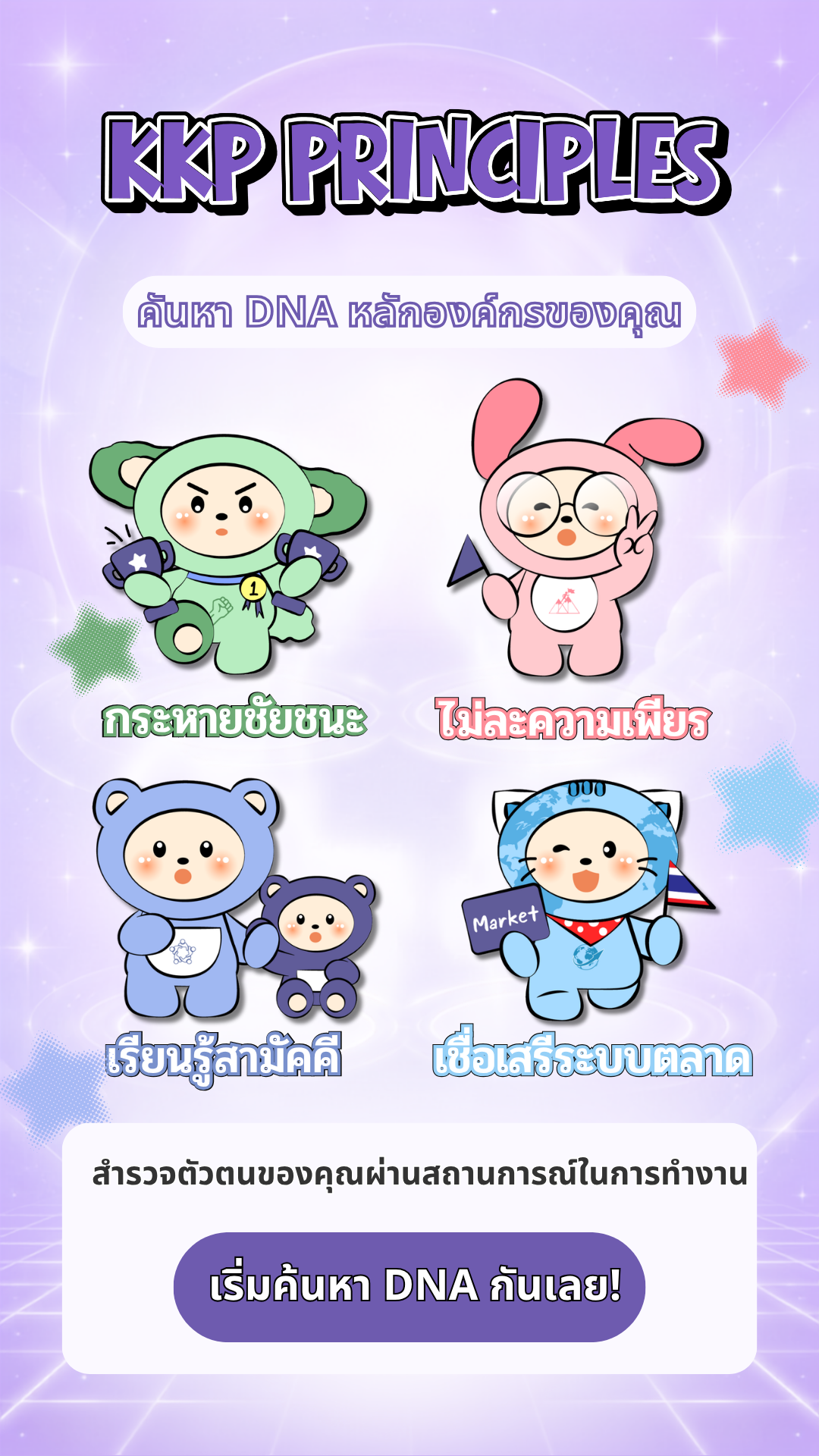 ค้นหา DNA หลักองค์กรของคุณ