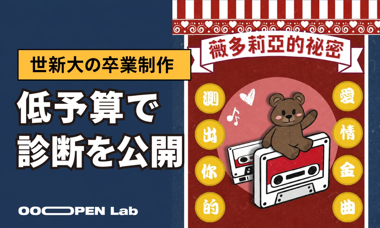 心理テスト - 直感的な操作で、世新大学の学生がテスト企画をスムーズに完成｜OOOPEN Lab