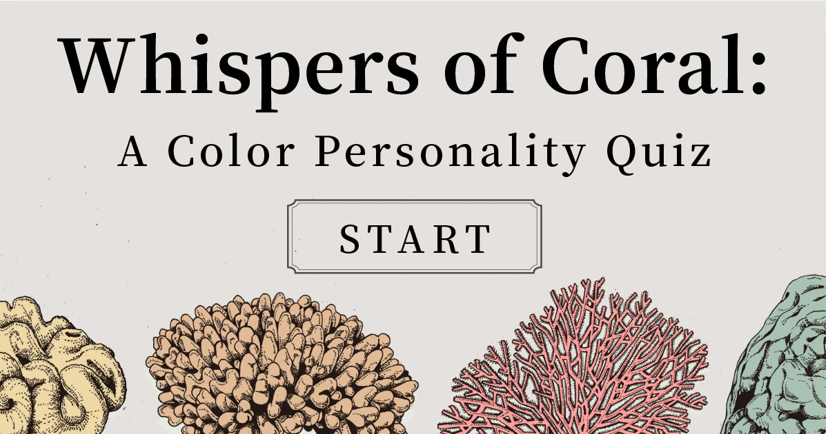 Whispers of Coral: A Color Personality Quiz