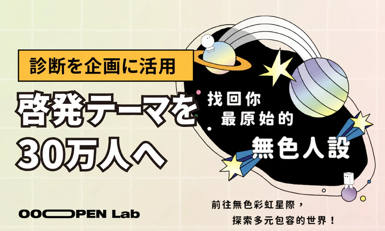 心理テスト - 診断を活用し、創意企画でテーマを30万人超へ届ける｜OOOPEN Lab