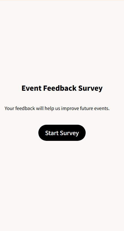 Multi-page Survey - Event Feedback Survey｜OOOPEN Lab