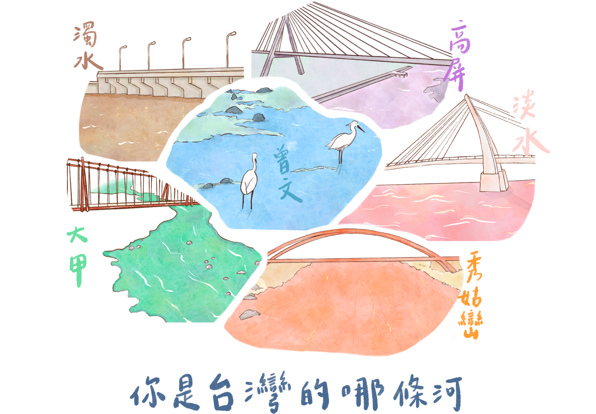 心中之川，你最像台灣的哪條河呢！