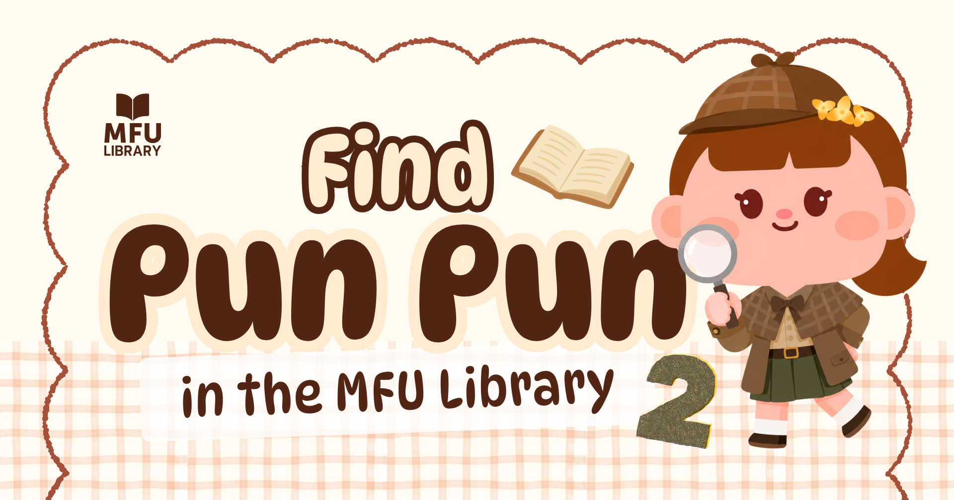 Find Pun Pun in the MFU Library#2!