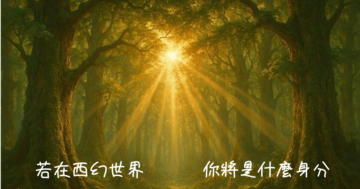 若在西幻世界，你將是什麼身分