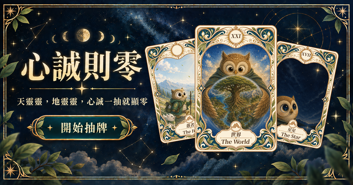 ✦心誠則零·塔羅占卜指引✦