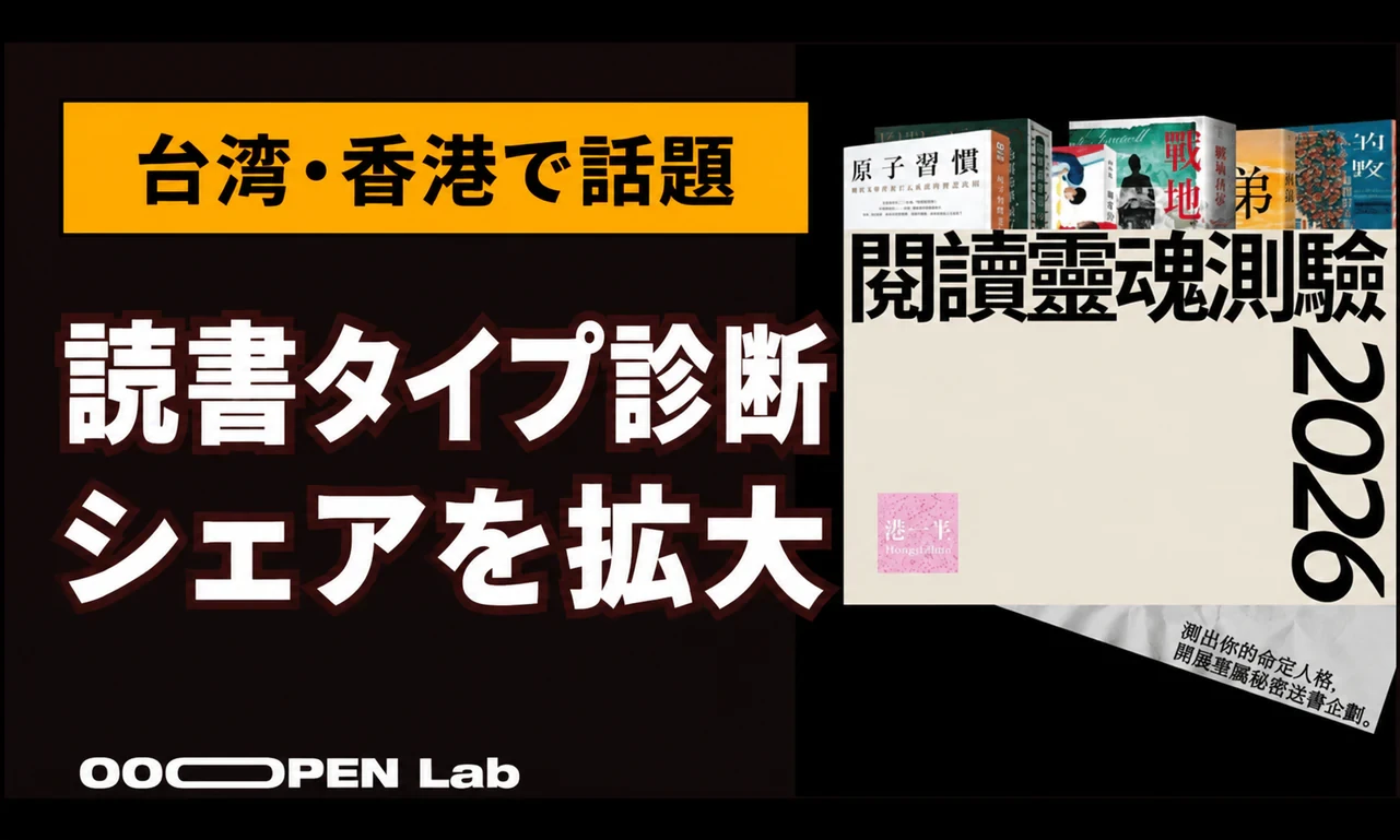 香港と台湾をまたぐコミュニティの反響！『2026 読書パーソナリティ』は、心理テストで魂に響くブックリストのシェアをどう生んだのか？