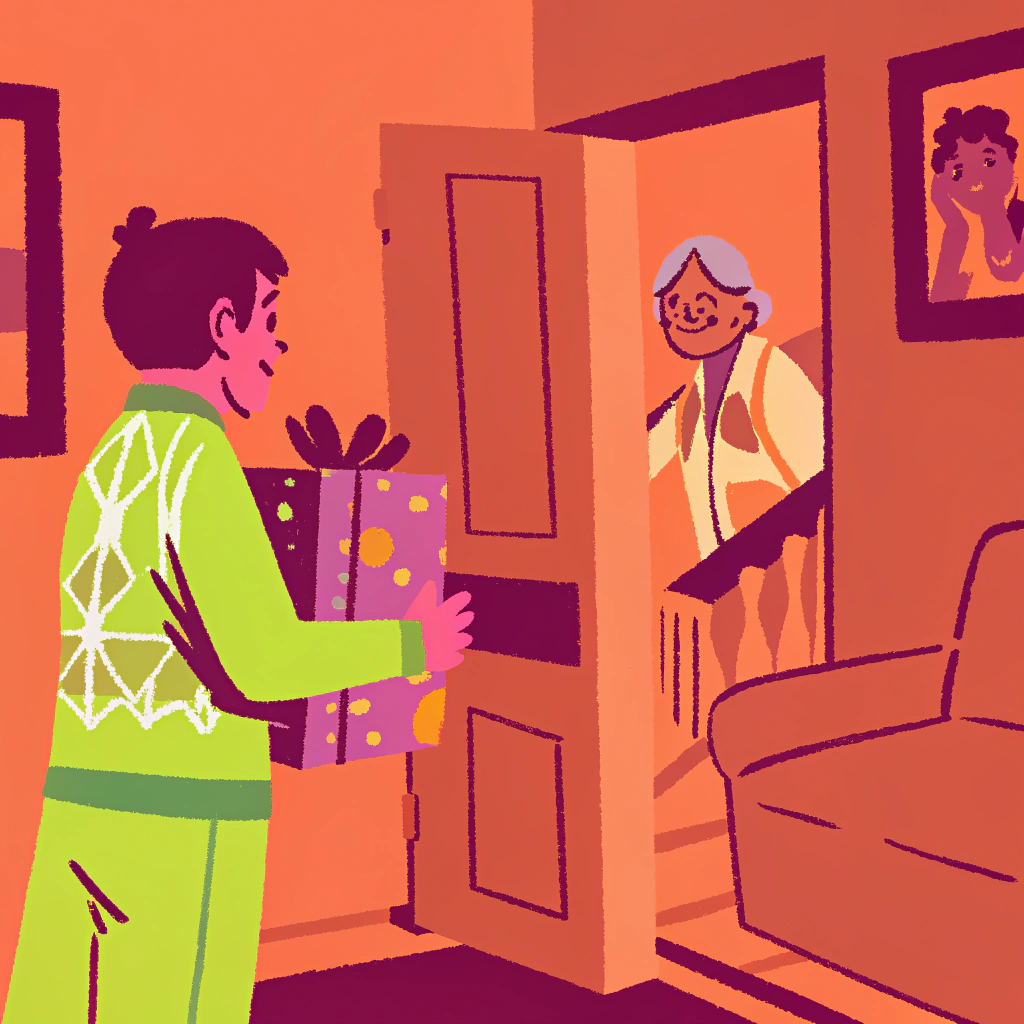 不同城市，偶爾回去探望