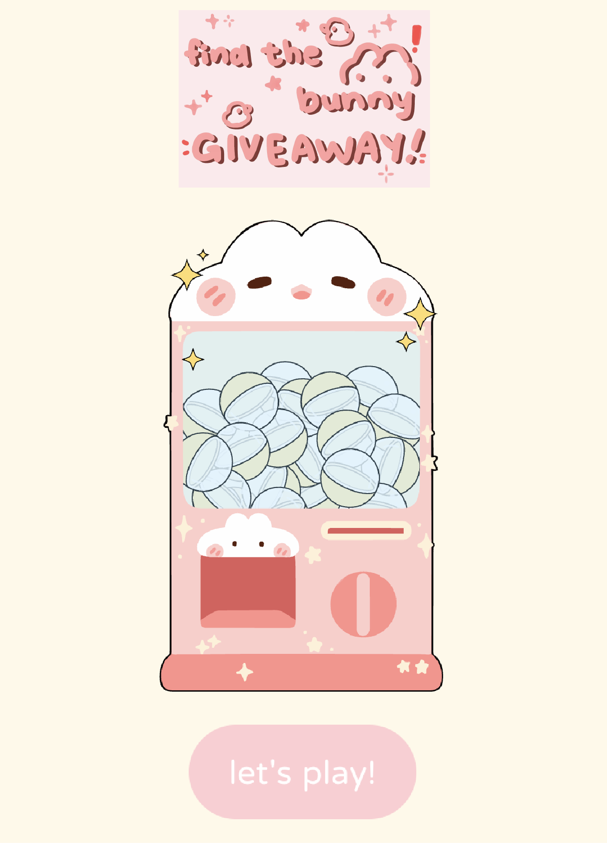 find the bunny give away