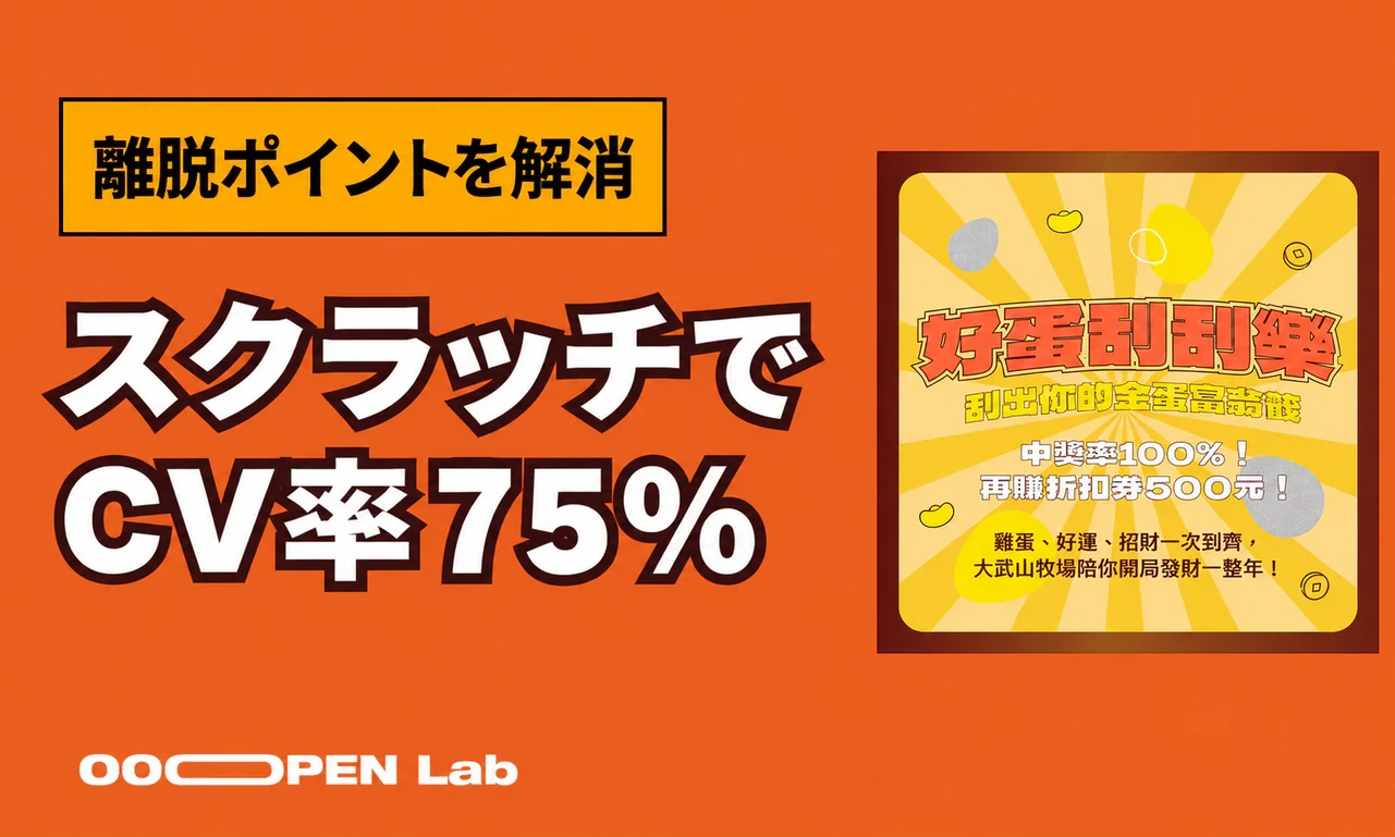 ページ遷移の断絶を解消。大武山牧場がスクラッチくじで75%超の転換率を実現