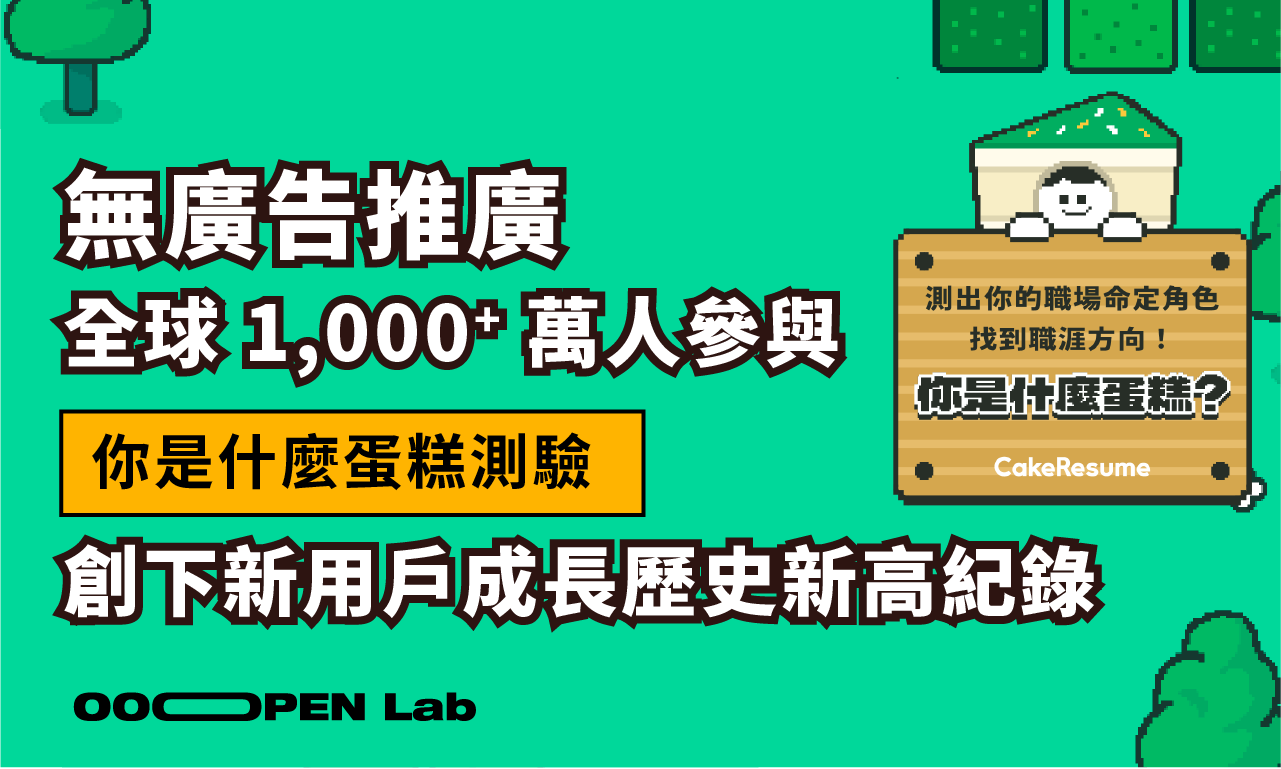 無廣告推廣，全球超過 1,000 萬人參與！「你是什麼蛋糕」測驗創下 Cake 新用戶成長歷史新高紀錄