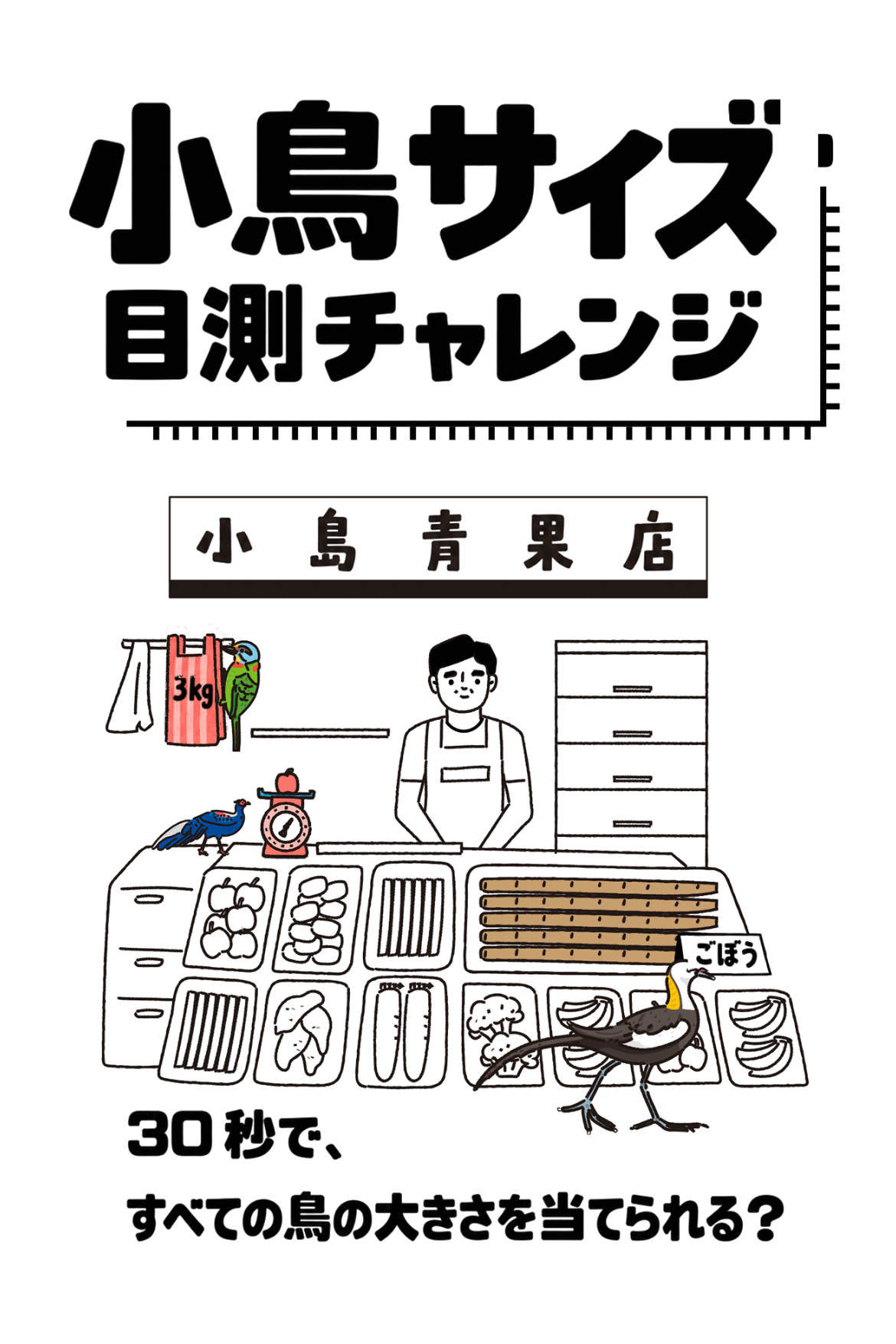 採点テスト - 小鳥サイズ目測チャレンジ｜OOOPEN Lab