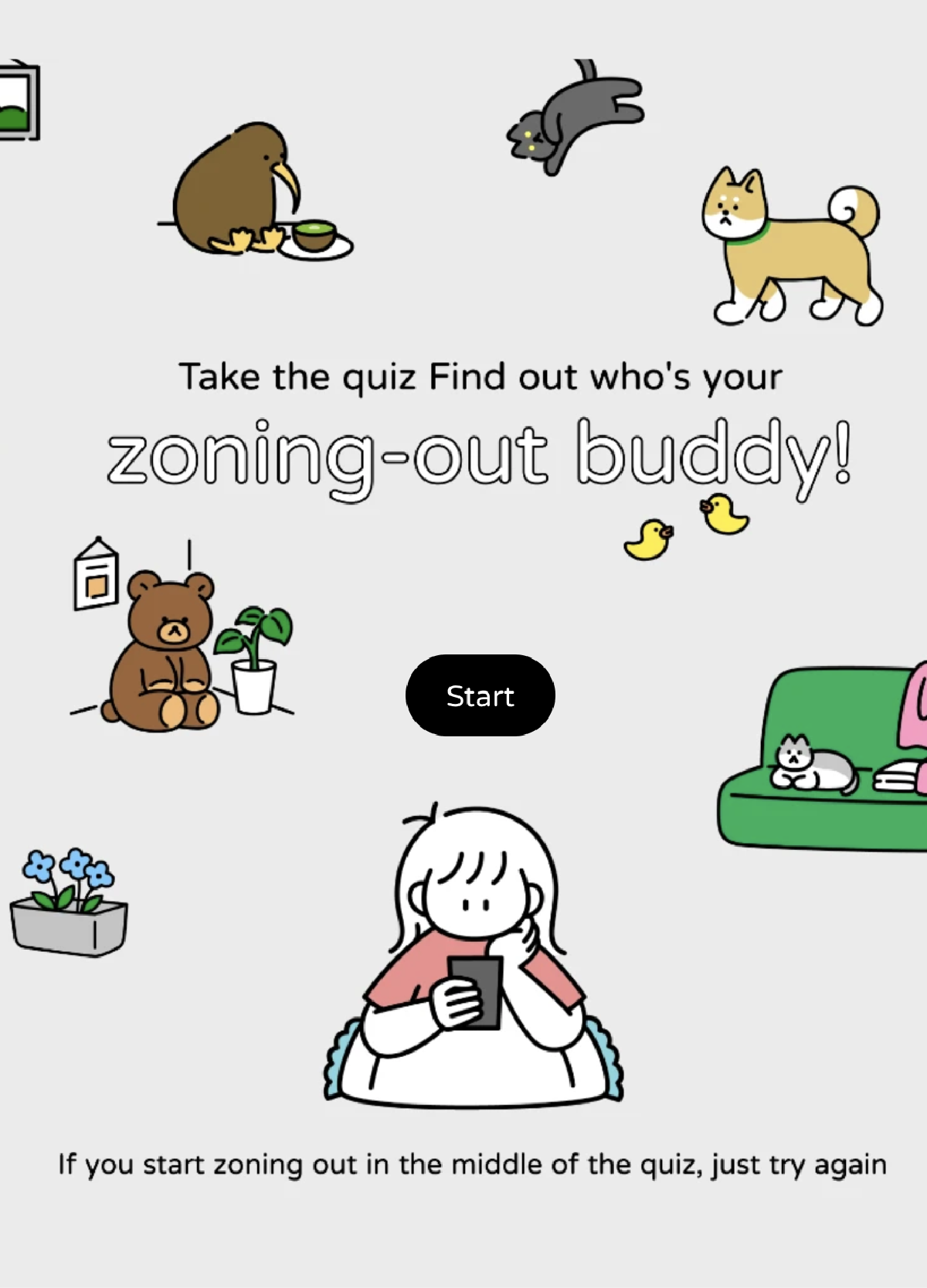 Find Out Your Zoning-out Buddy