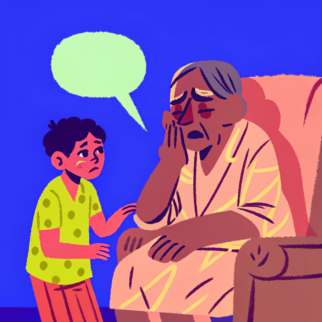 阿嬤的健康狀況影響互動