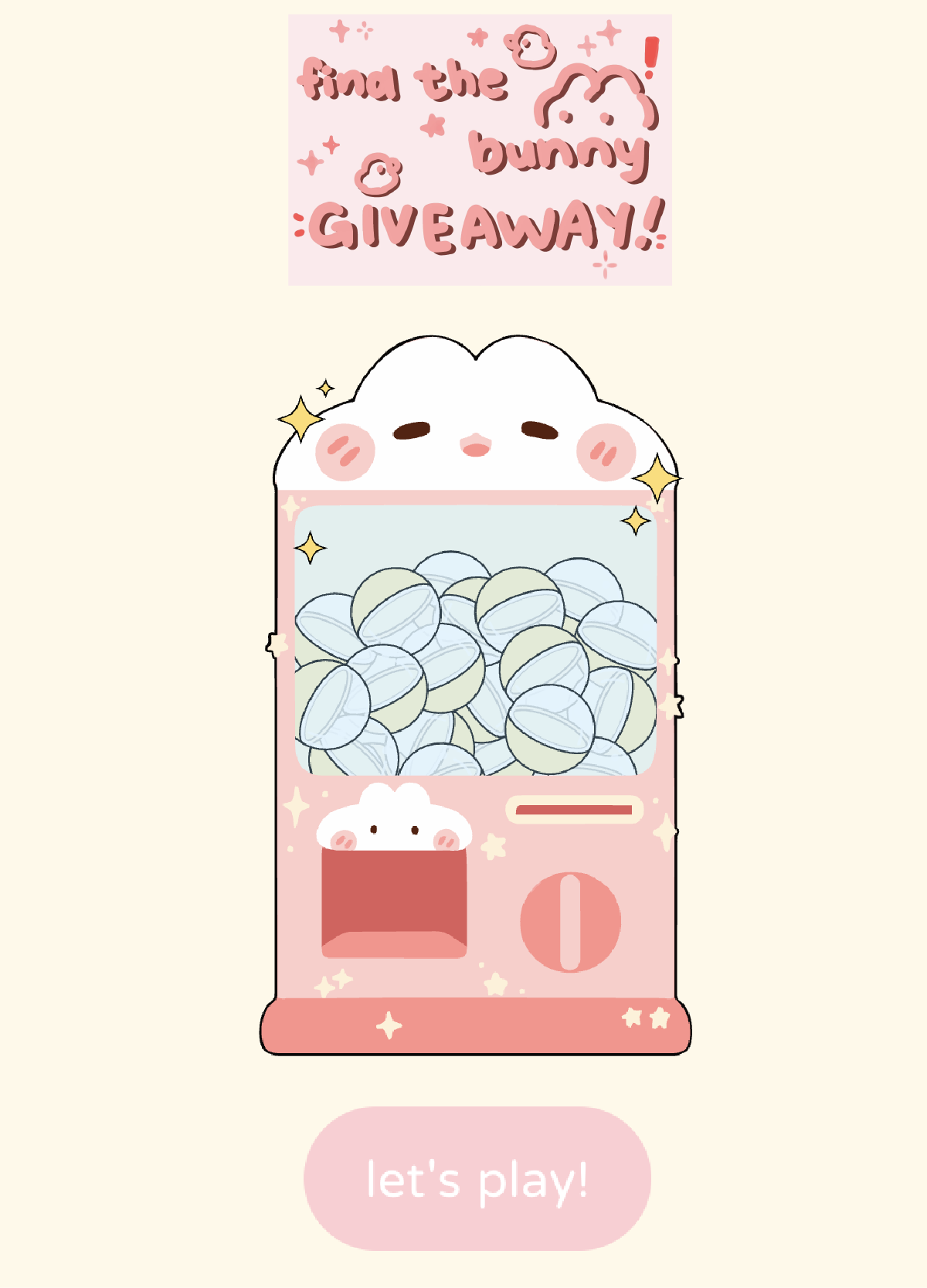 find the bunny give away