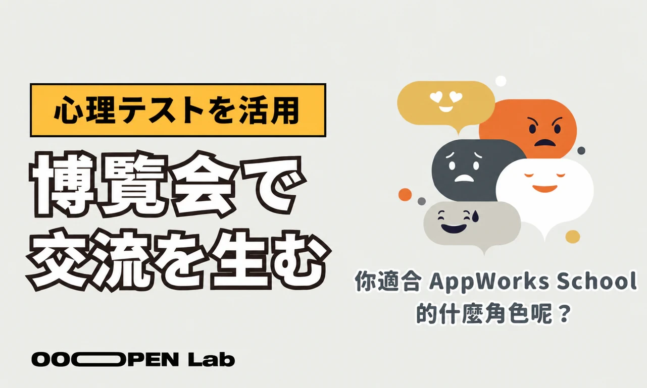 心理テスト - AppWorks School、クイズで双方向の交流を生む｜OOOPEN Lab