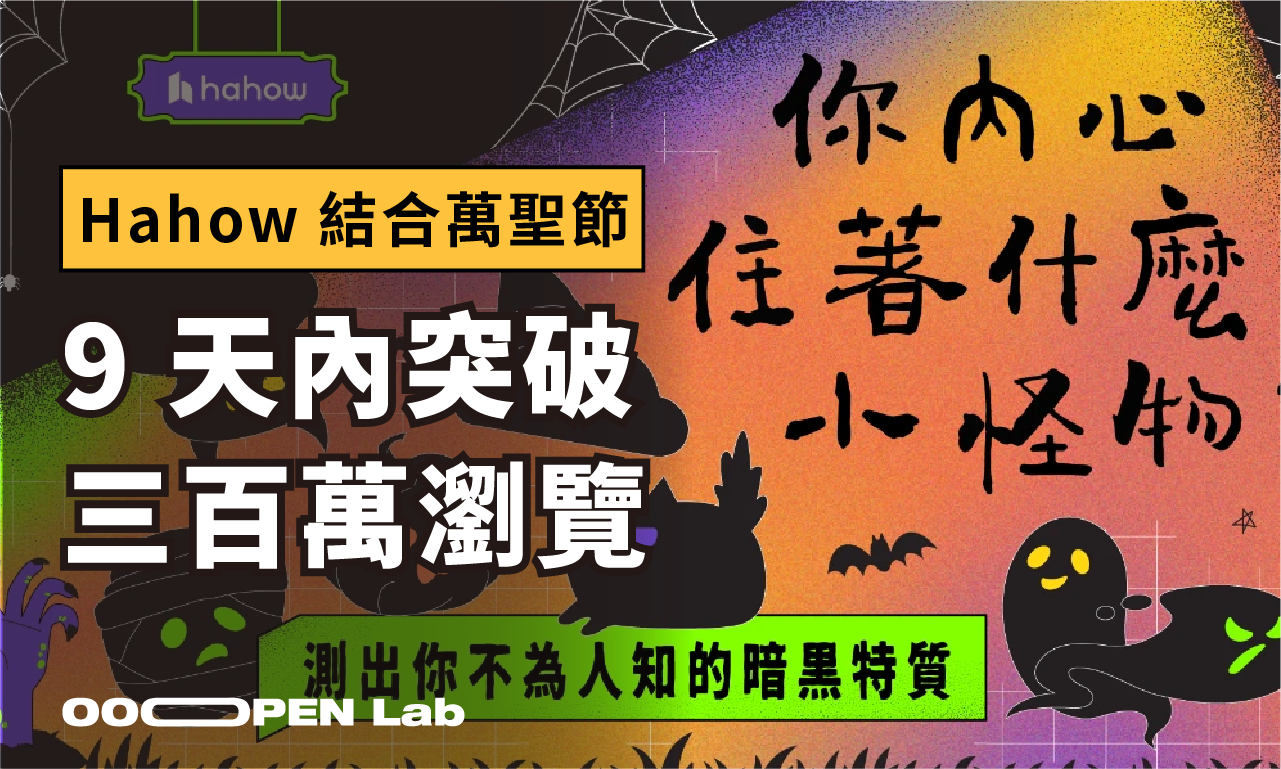 【Hahow】搭配節慶吸引媒體自主報導，9 天突破 300 萬瀏覽的 MBTI 測驗